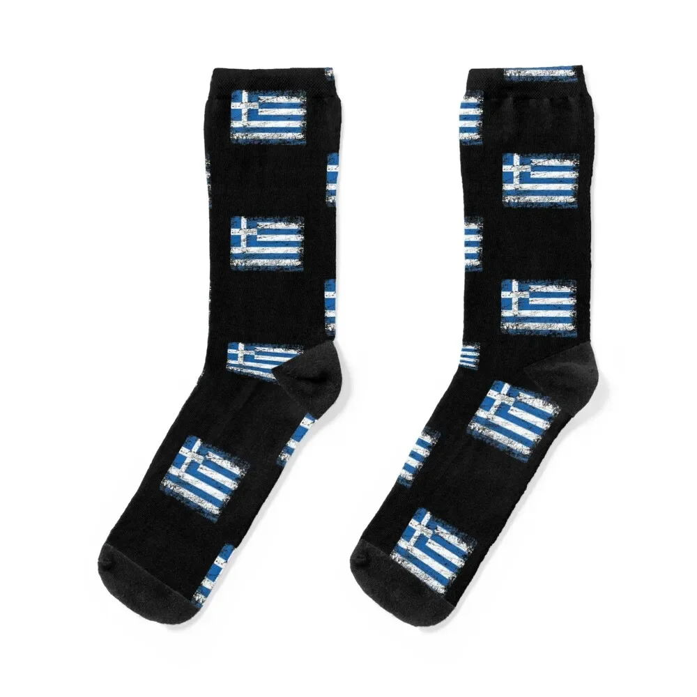 

Greece Greek ensign flag used look Socks hiphop cycling Designer Man Socks Women's