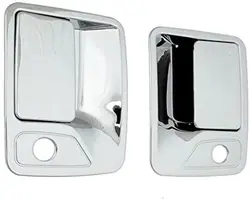 Chrome Door Handle Covers for Ford F250 F350 F450 SUPER DUTY 1999-2016 (2 Doors) - WITH Passenger Keyhole