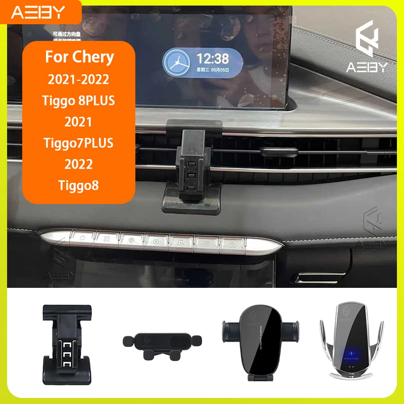 Für Chery Tiggo 8PLUS 7PLUS 8 2021-2022 Handyhalterung Auto-Mobiltelefon-Halterung Spezielle Fixierte Halterungsbasis Kabellose Ladestation