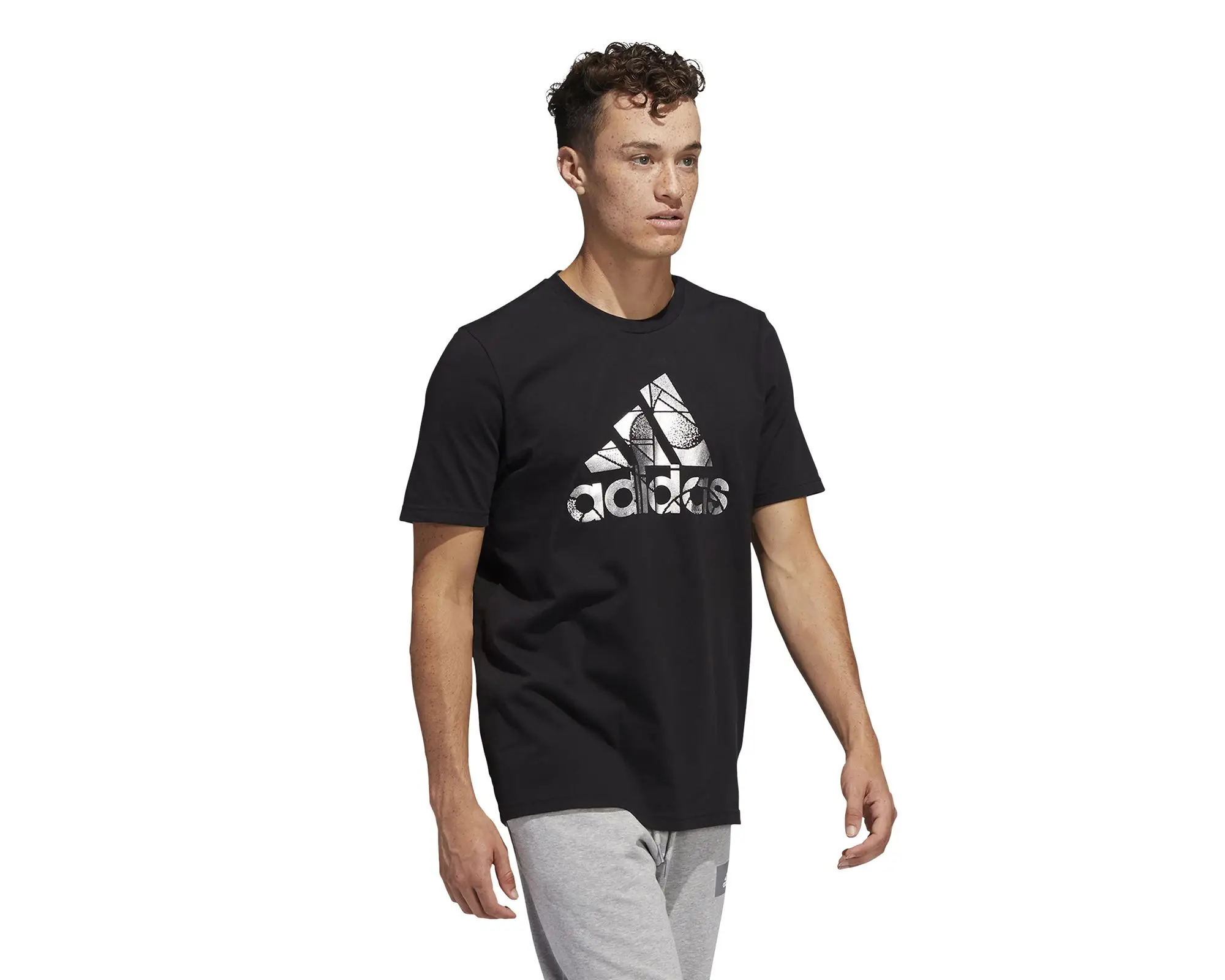 Adidas-Camiseta de uso diario Original para hombre, Color negro, deportiva, diario, M, Foil Bos G