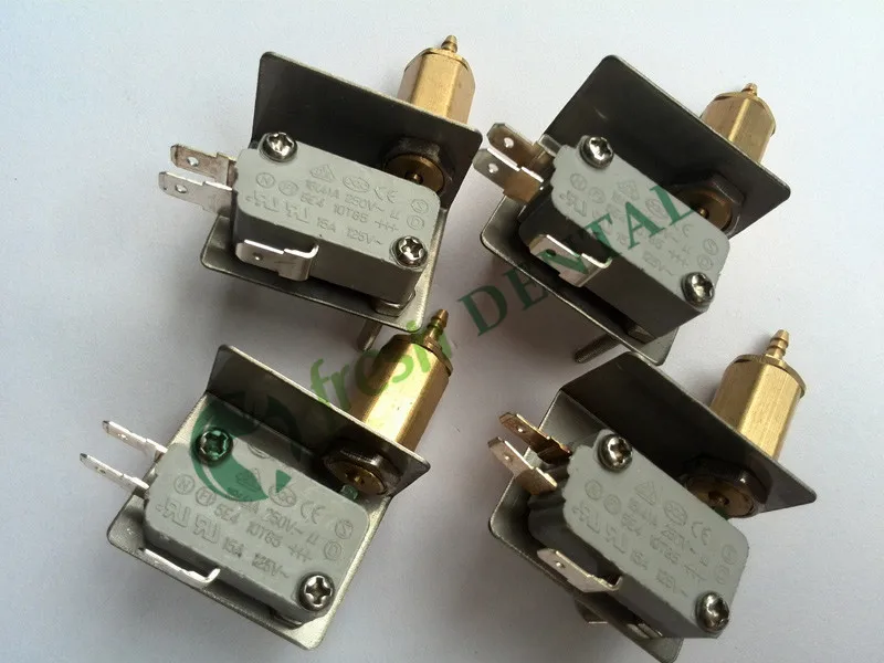 10PCS Dental Ultrasonic Scaler Air Electric Micro Switch Pneumatic Valve with 3mm 5mm Nozzle for Teeth Whitening SL1246