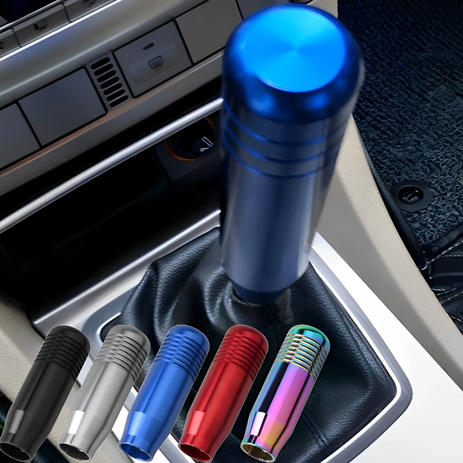 Universal Car Aluminum Manual Gear Shift Knob Stick Manual Transmission Gearstick Lever Shifter Knob Car Interior Accessories