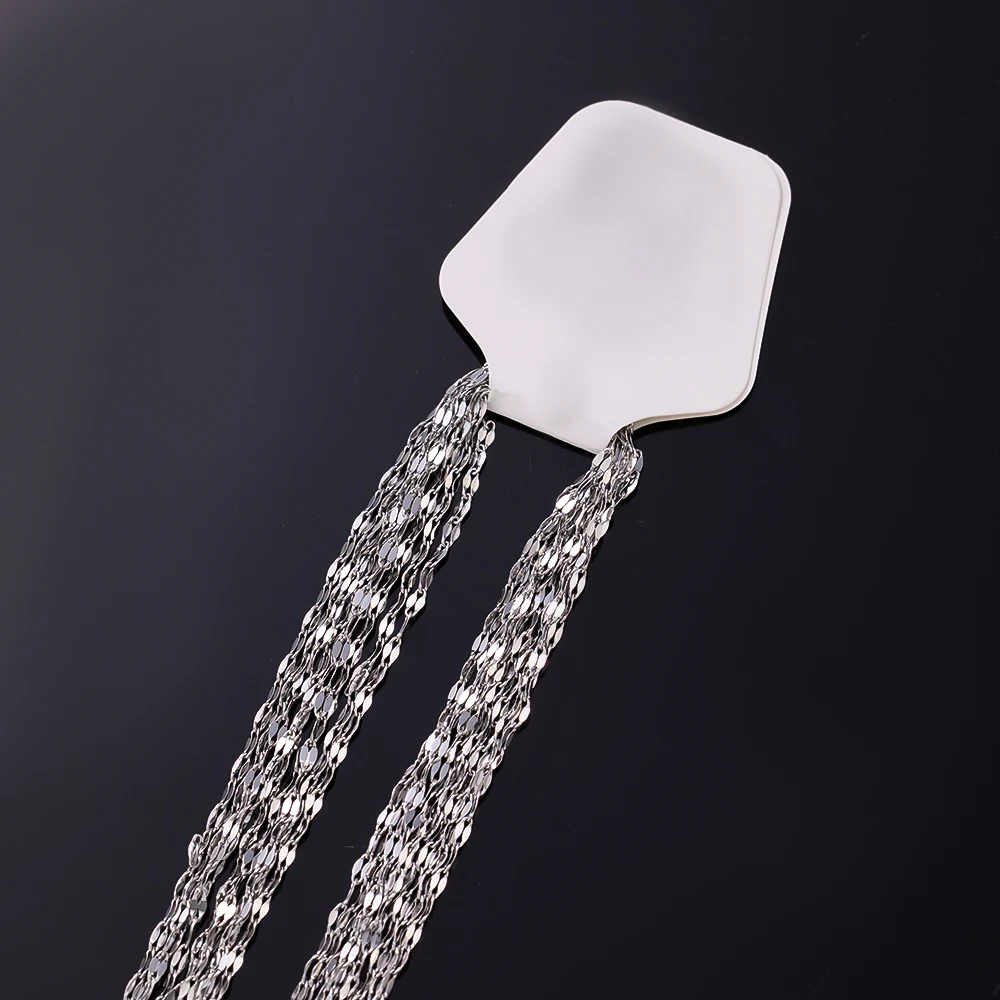 10 stücke 40/45/50cm Stahl Goldkette Halskette Twisted Choker Link mit Hummer für DIY Anhänger Frauen Männer Schmuck Herstellung Lieferungen