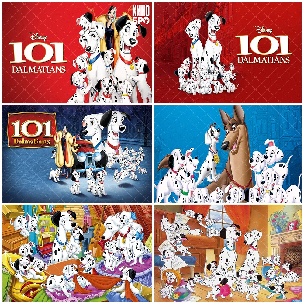 

Disney White 101 Dalmatians Dogs Theme Backdrop Birthday Party Decorations 101 Dogs Background Living Room Decor Party Supplies