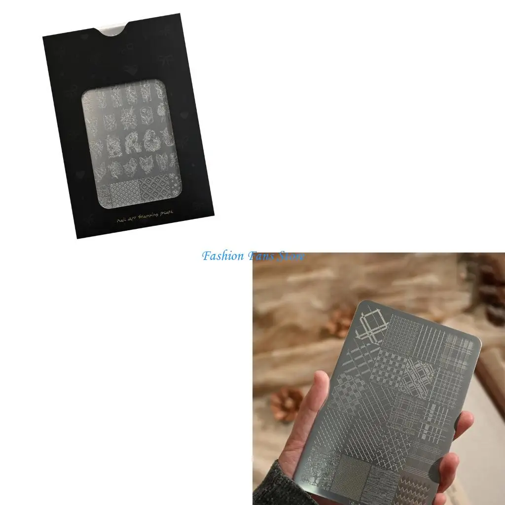 

Многофункциональный набор инструментов для маникюра, различные маленькие штамповочные пластины для дизайна ногтей, шаблон из