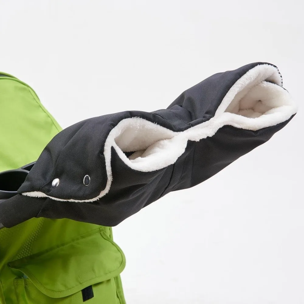 Universal Windproof Pram Hand Muff Waterproof Warm Stroller Accessories Insulated Lined Baby Stroller Gloves Outdoor Use