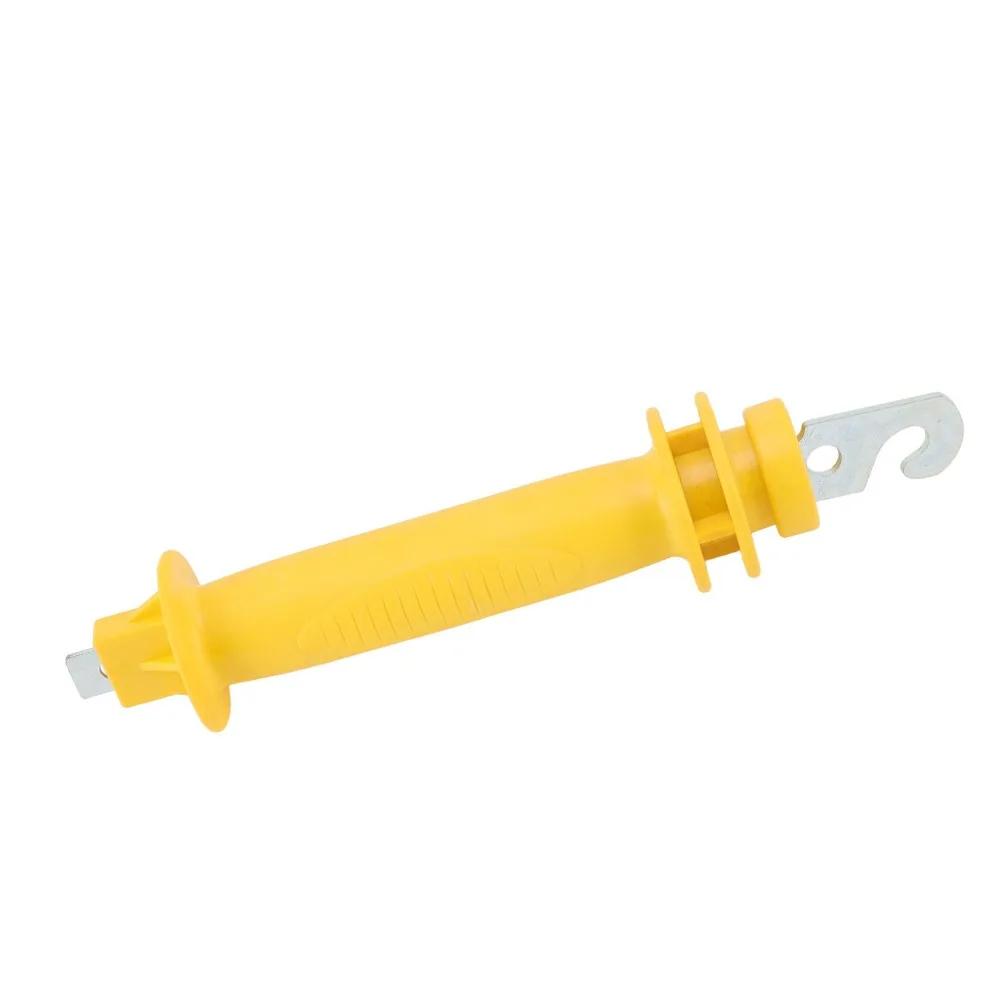 Durable Insulated Electric Fence Handle PE Metal Hook Gate Grip Bar Lightweight Rustproof Insulated Fence Grip Livestock Fence
