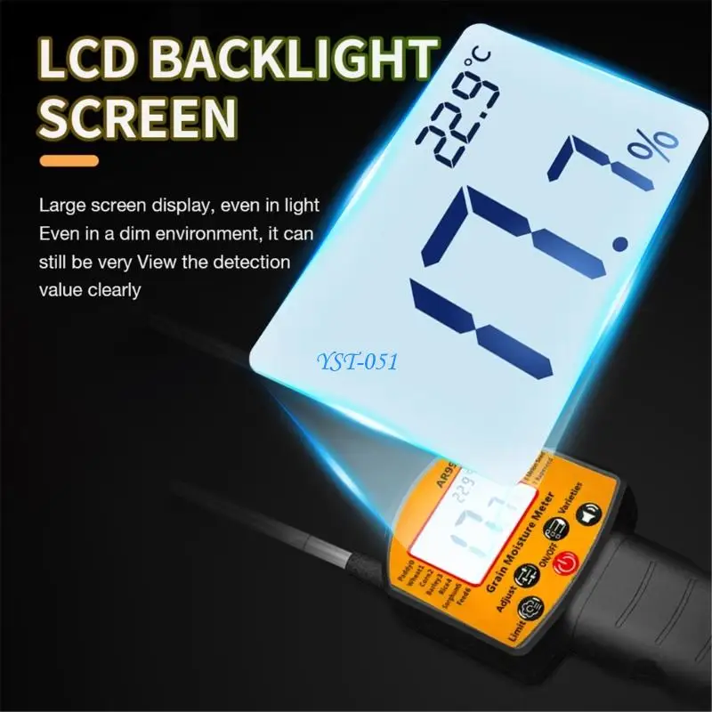 

E15A Lightweight Grains Moisture Detectors Strong for Fast Moisture Testing On Crops