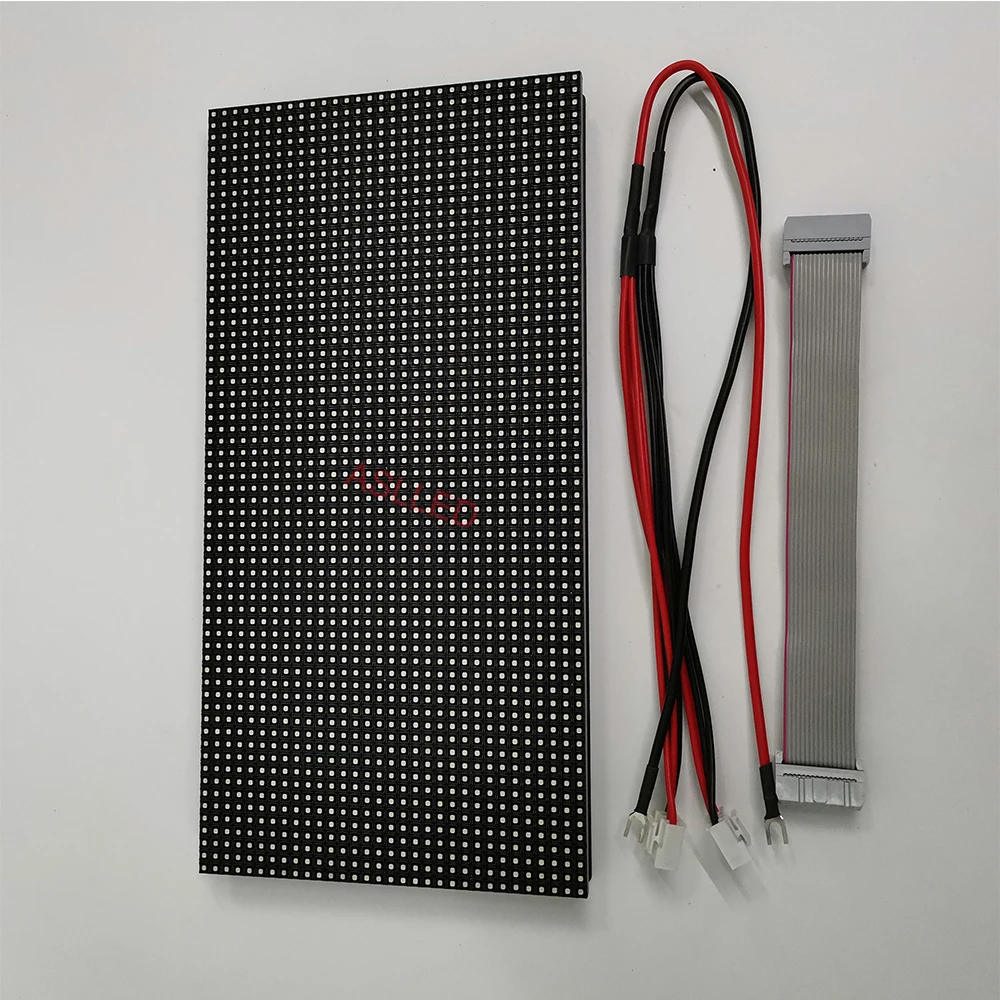 

Shop LED Display Cabinet Module 256X128mm Size HD Full Color 64X32 Pixels Outdoor P4 LED Screen Panel