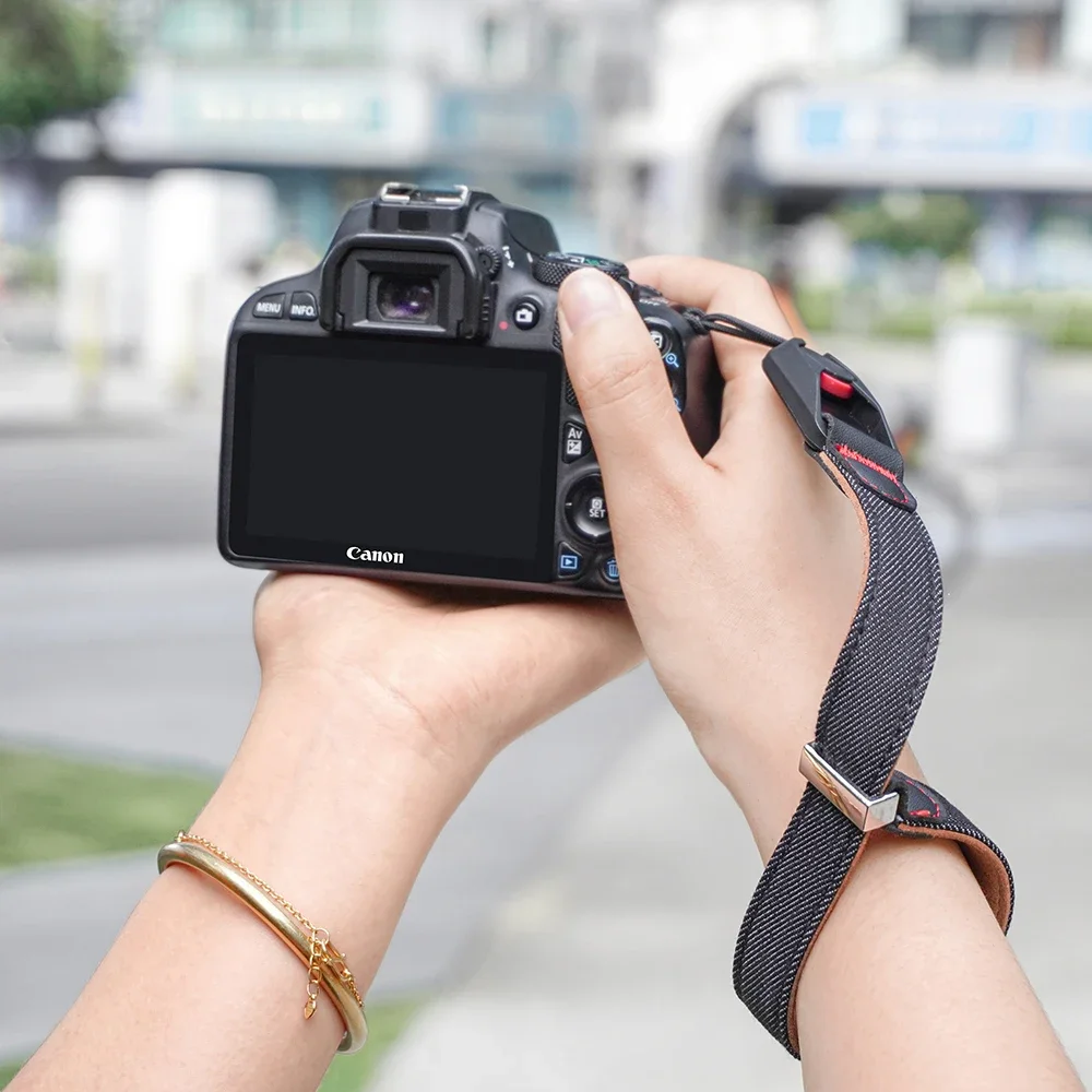 Reflex Camera Hand Strap Adjustable Quick Disassembly Wrist Strap Neoprene for Camera Canon Nikon Sony Fujifilm DSLRs Mirrorless