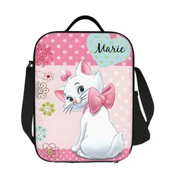 Custom Marie Cat The Aristocats Insulated Lunch Bags for Women Kitten Thermal Cooler Food Bento Box Kids School Children