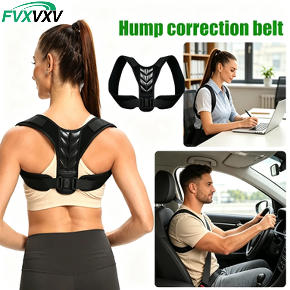 Back Posture Corrector Belt Adjustable Clavicle Spine Back Shoulder Lumbar Posture Correction for Women Men