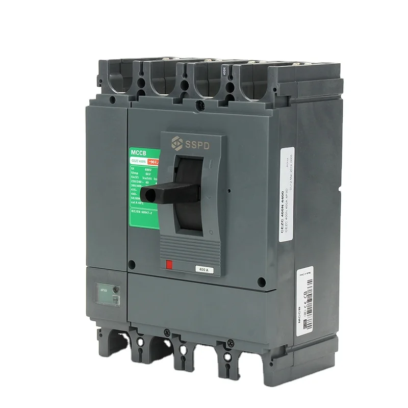 MSEasypact EZC Series CEZC-400 4P 440VAC Pemutus Sirkuit Kotak Cetak Produk Laris