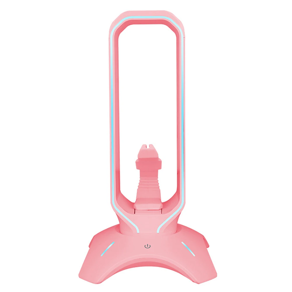 RGB Gaming Headphone Stand With USB Ports Headphone Holder Touch Control Light Desktop Gaming Headset Holder Earphone Hanger