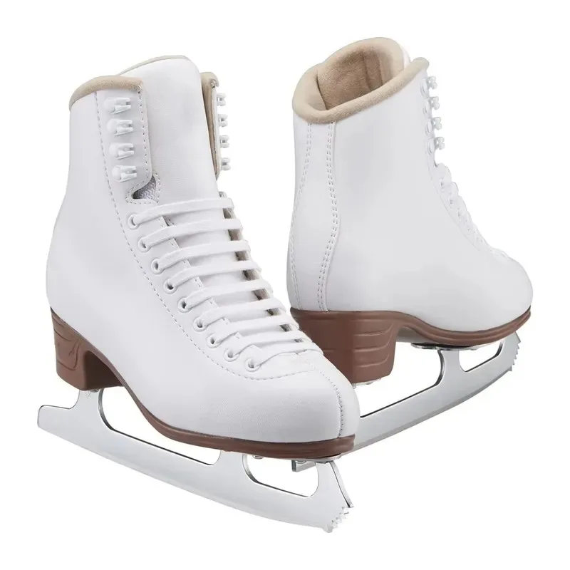 Ice Hockey Disc Vinyl Leather Upper Lace Up Light Support Skates Figure Skates