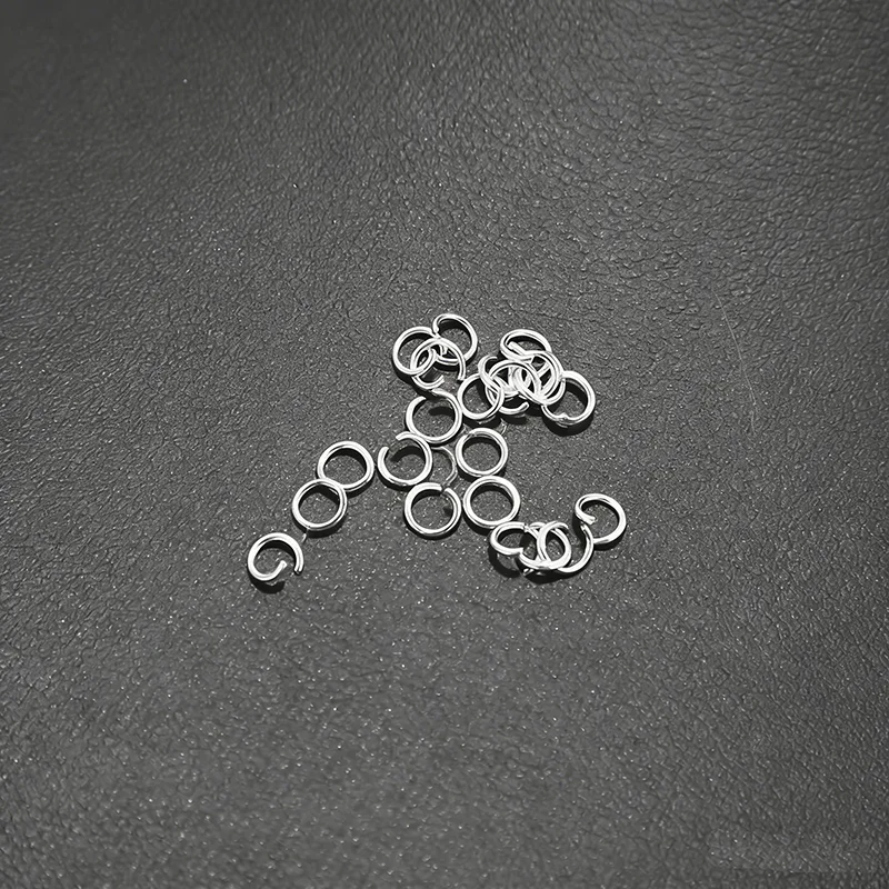100pcs Stainless Steel Silver Tone Jump Rings for Jewelry Making Bracelet DIY Accessories 4mm Open   Repair