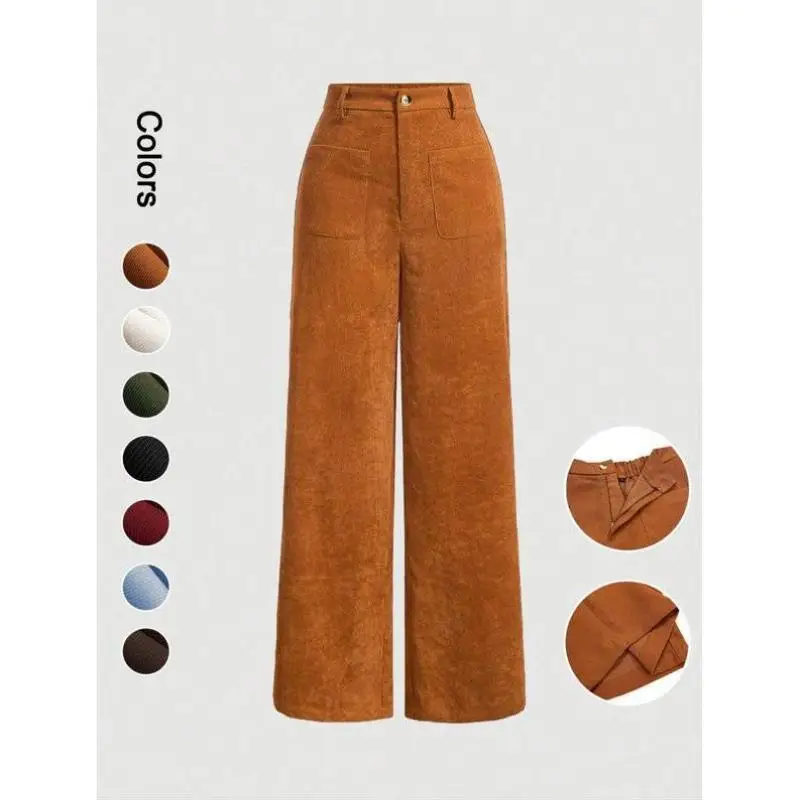 

Новые мужские повседневные брюки и женские брюки-чинос с прямыми штанинами и пуговицами, из ПВХ-материала, в стиле «солдатские брюки»