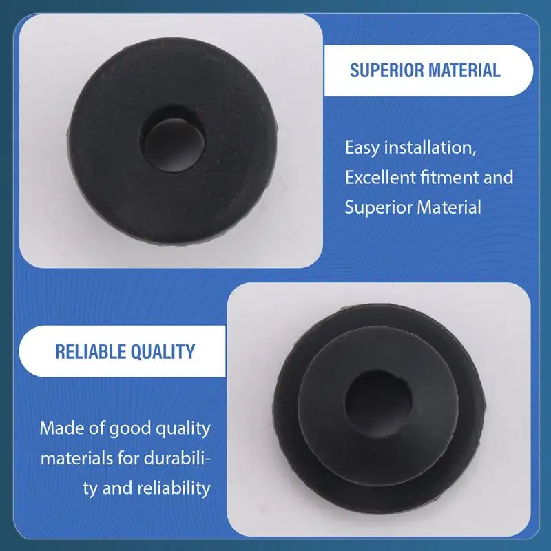 AB02 100PCS Cable Railing Rubber Grommets Set For 1/8Inch 5/32Inch 3/16Inch Cable For Metal Cable Railing Posts,Cable Railing Se
