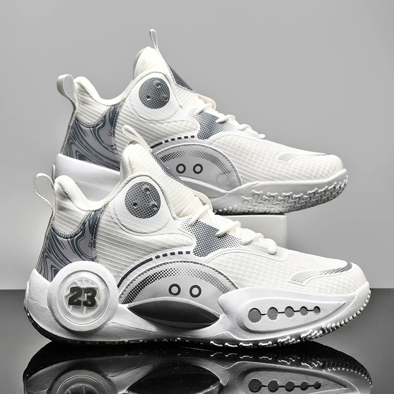 

Мужские баскетбольные кроссовки с дышащей амортизацией, нескользящие носимые кроссовки для бега, спортивные баскетбольные кроссовки для тренировок в тренажерном зале для мужчин