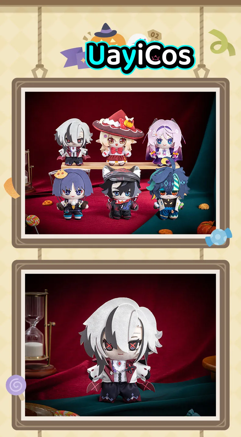 Official 20cm Genshin Impact Wanderer Klee Kinich Citlali Twilight  Whimsy Stuffed Plushies Doll Keychain Bag Anime Toy  Costume
