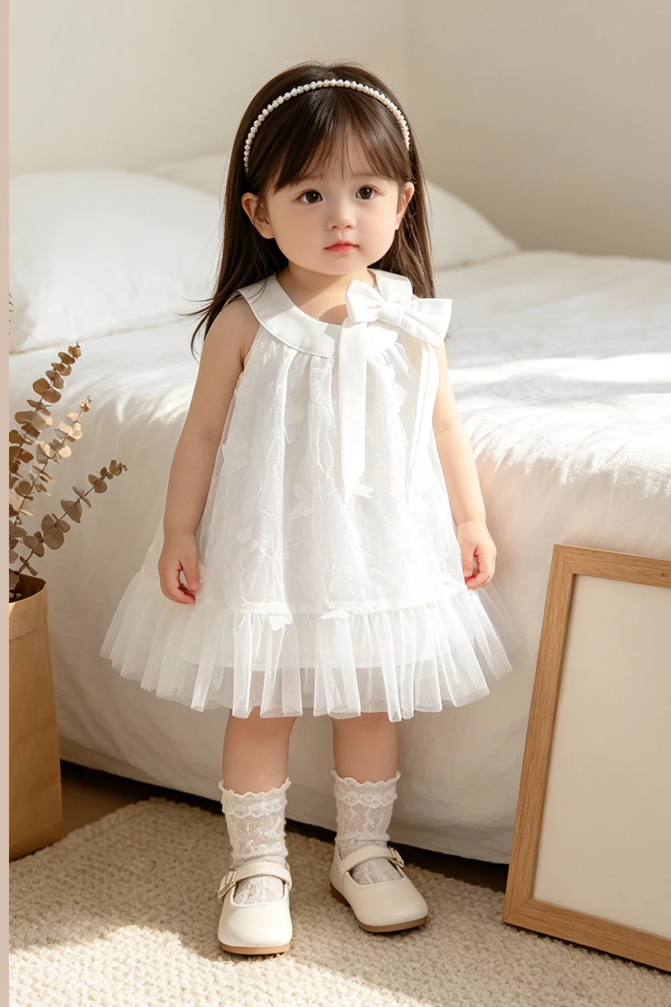 2026 Summer Girls New Three Dimensional Butterfly Childrens Dress Princess Dress and Girl Treasure Sleeveless Dress