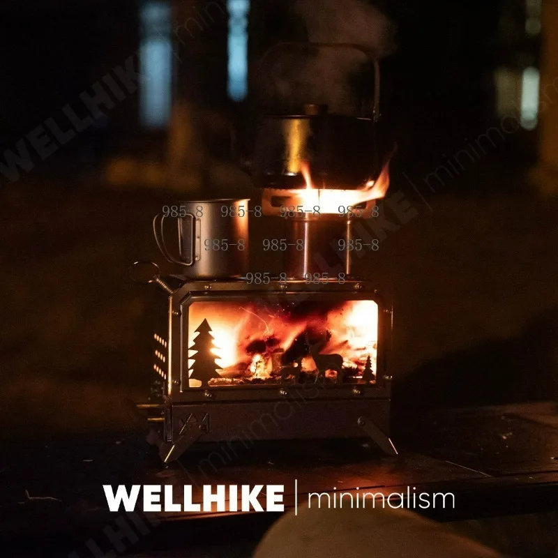 Multi-Fuel Tabletop Portable Camp Stove Ideal Equipment For Outdoor Picnic Cooking Use
