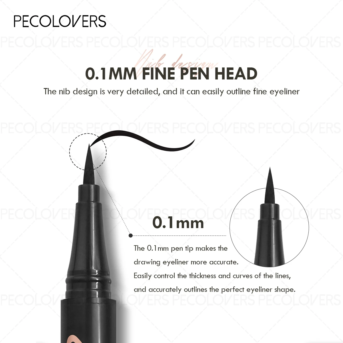1 قطعة رقيقة جدا مقاوم للماء الكحل السائل سريعة الجافة السلس العين اينر طويلة الأمد السفلى رمش القلم ماكياج مستحضرات التجميل #5