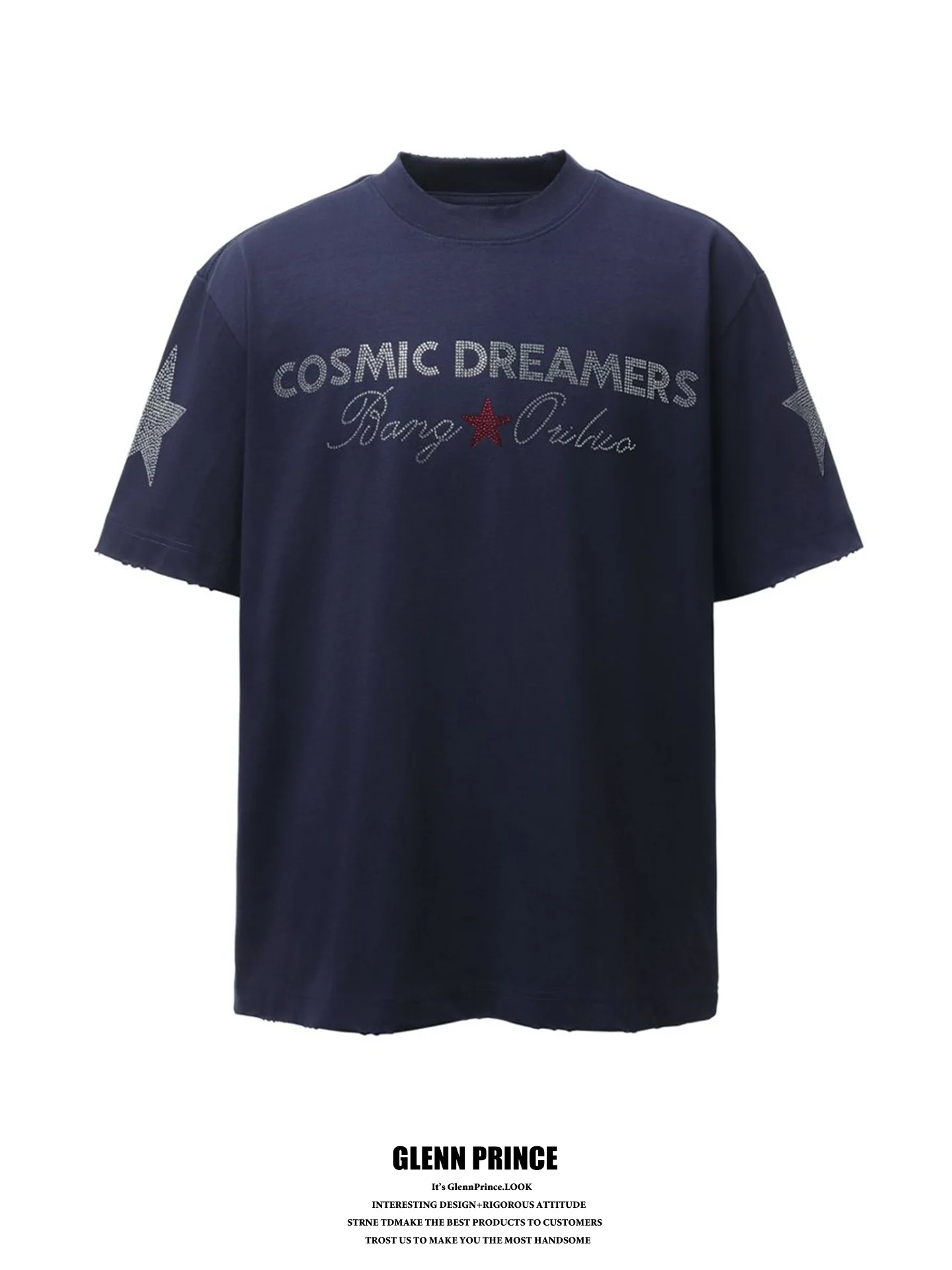 

American Retro Star Short Sleeve T-Shirt Men's New 2026 Small Design High Street Couple's Tee Skin-friendly Breathable Polyes...
