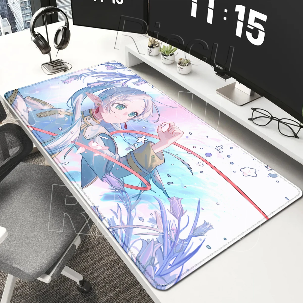 Anime Frieren at the Funeral Mouse Pad Pc Computer Keyboard Playmat Gamer Desk Setup Decoracion Deskmat Notebook Office Extended