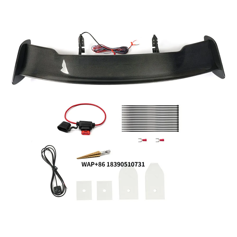 

Factory Direct Sales Universal 57" Adjustable Rear Trunk Spoiler Racing Wing Carbon Fiber GT-Style