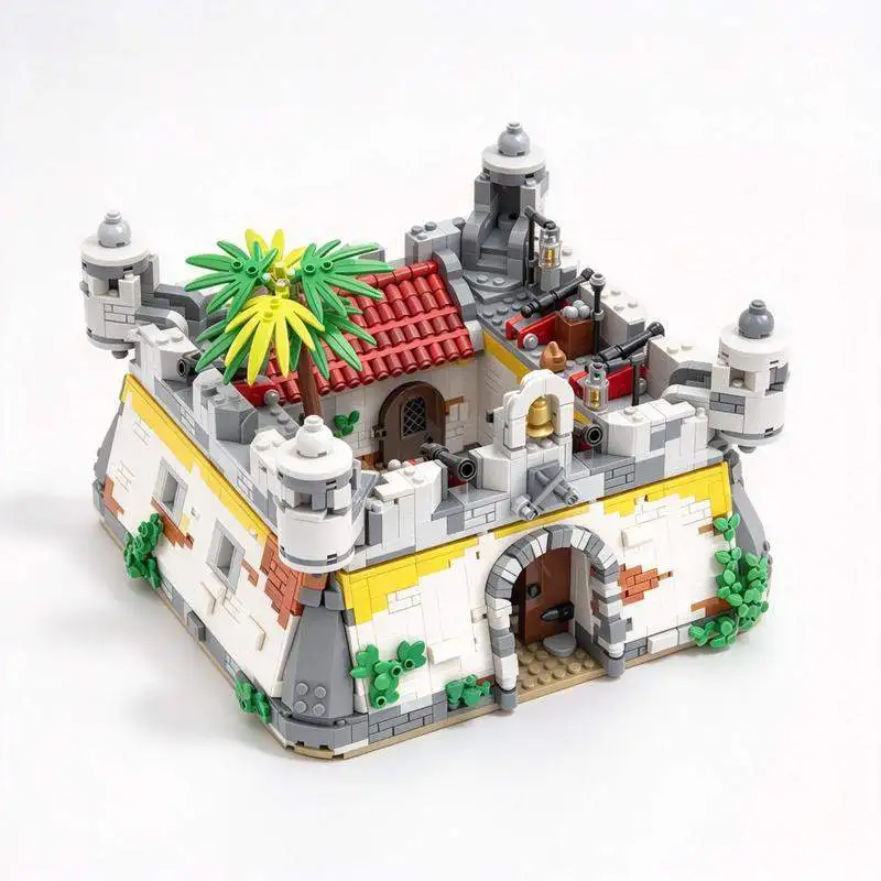2791PCS Modular Fort Building Blocks Classic Seaside Fortress Architecture Model Custom Puzzle DIY Creative Assembly Toy Gifts