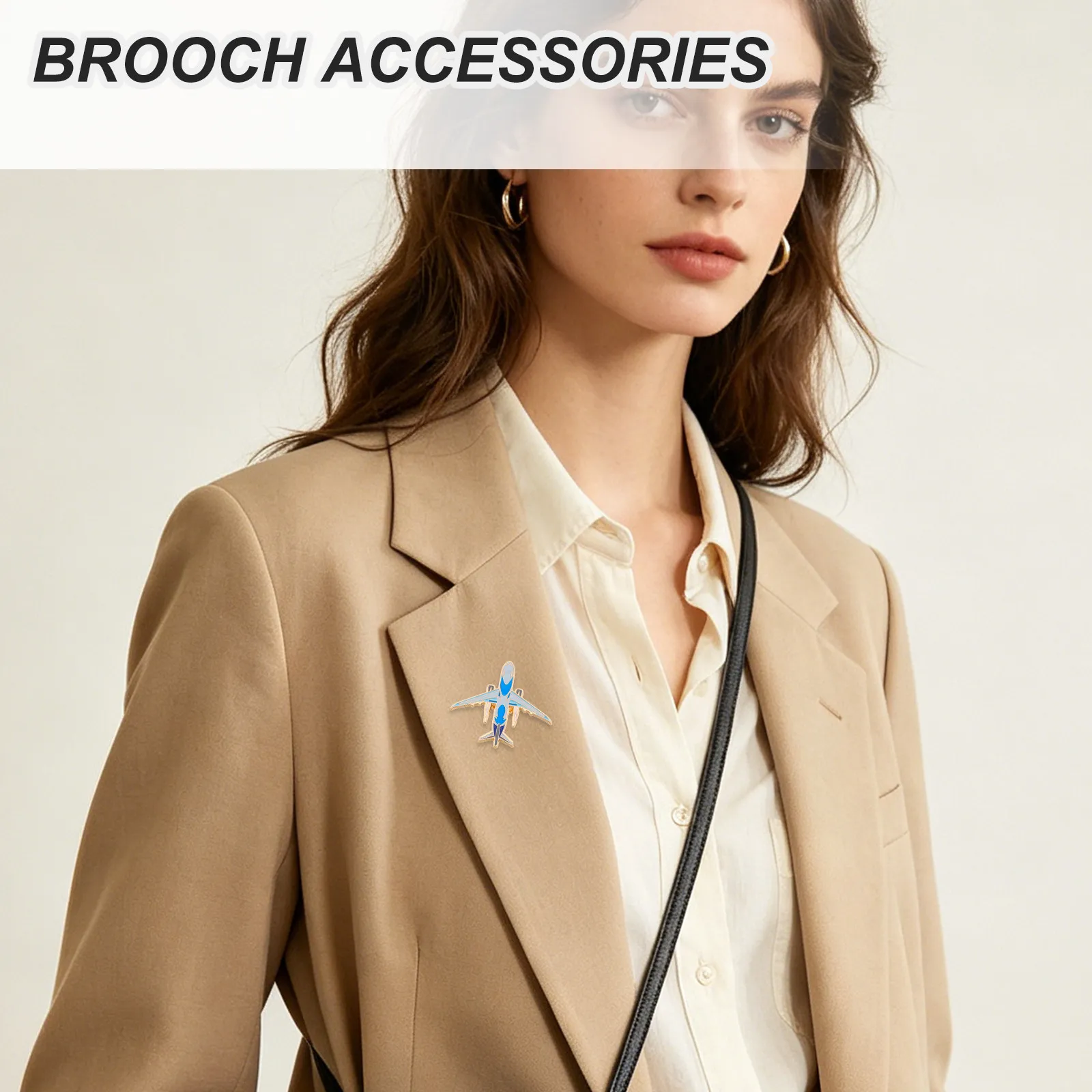 5Pcs Metal Airplane Brooch Pin Classic Lapel Badge for Shirt Jacket Scarf Suit Accessories Vintage Aviation Jewelry