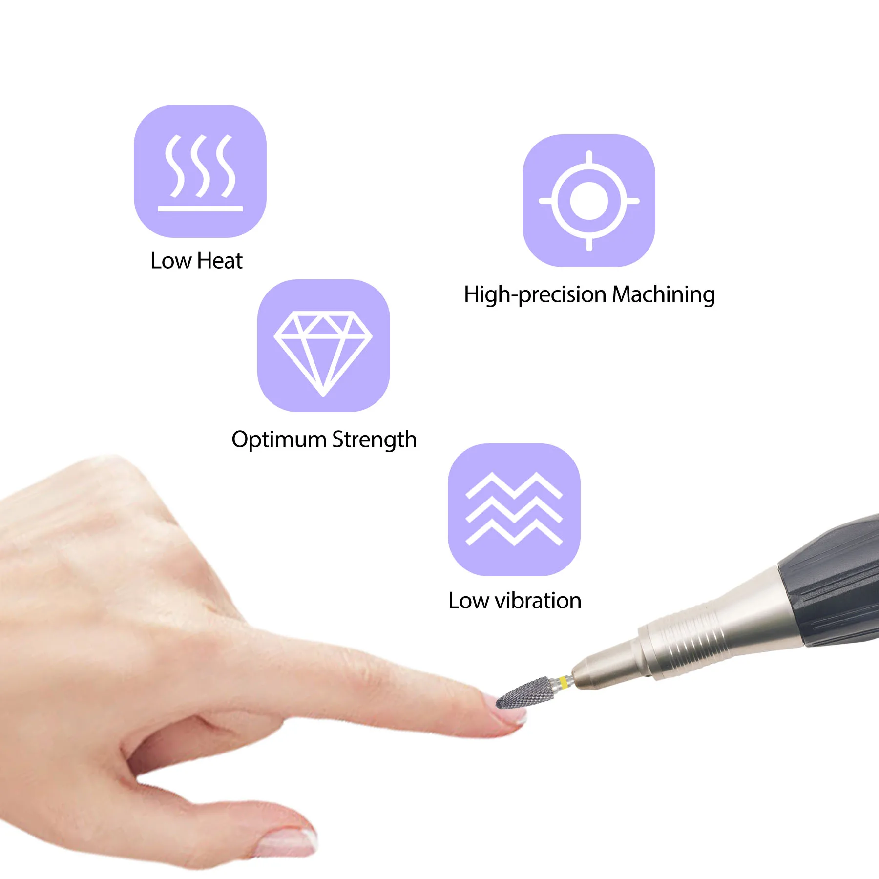 1Pcs Carbide Nail Drill Bits Cuticle Clean  Rotary Burrs Electric Nail File For Manicure Pedicure Tools