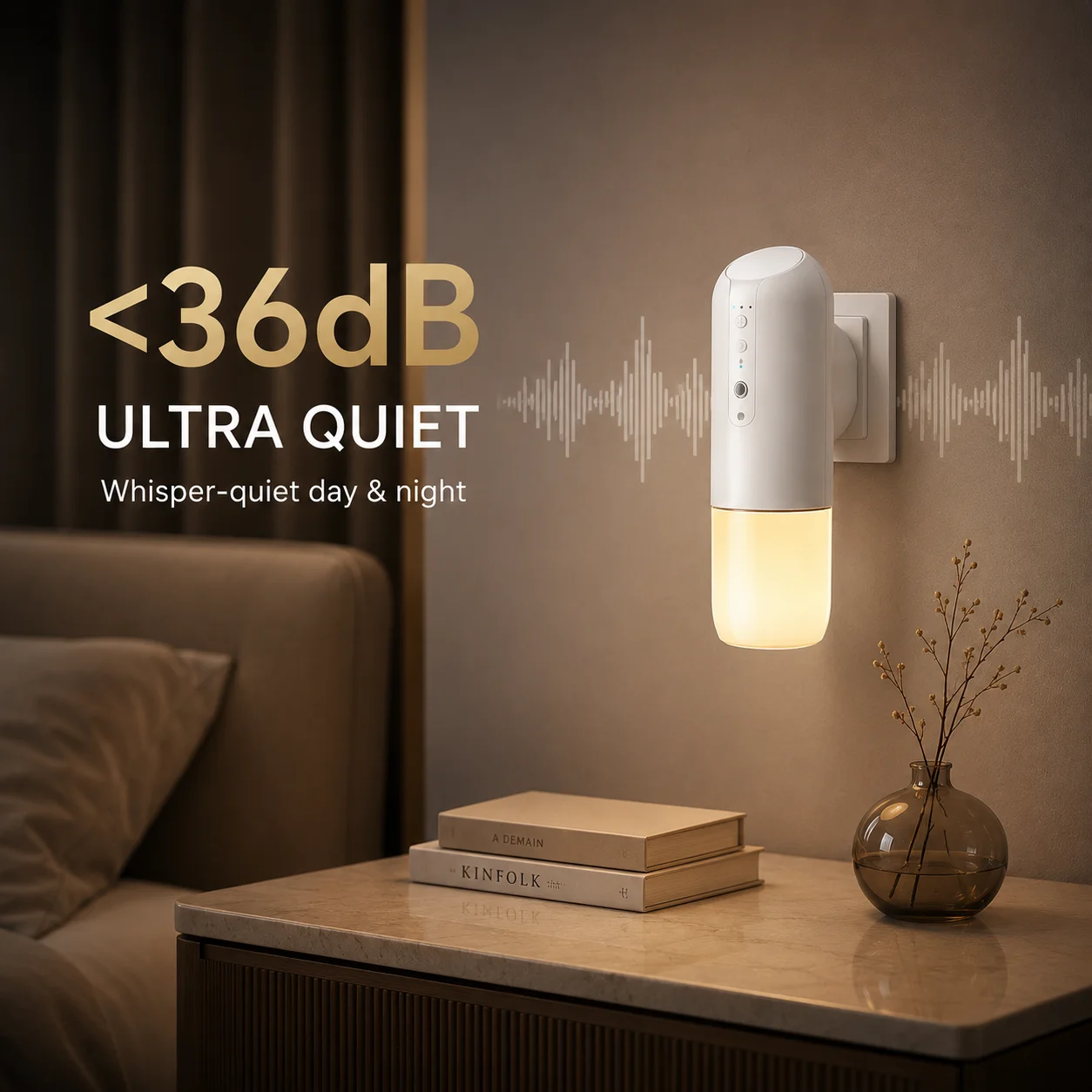 3 Light Smart Aroma Diffuser Wall Plug In Essential Oil Diffuser 150ml Fragrance Dispenser Machine for Home Bedroom Living Room image 6