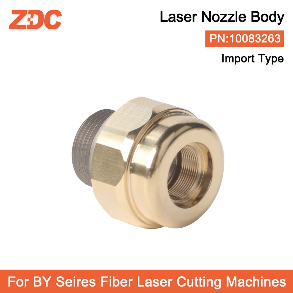 ZDC Import Type 10pcs/lot Laser Nozzle Holder 10083263 Nozzle Body For BY Fiber Laser Cutting Head Parts