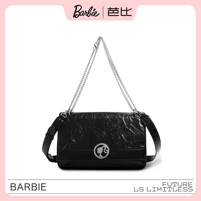 Mattel Barbie Women Single Shoulder Crossbody Bag 2024 Versatile Niche Design Women Chain Armpit Tote Bag Commuting Girls Gift