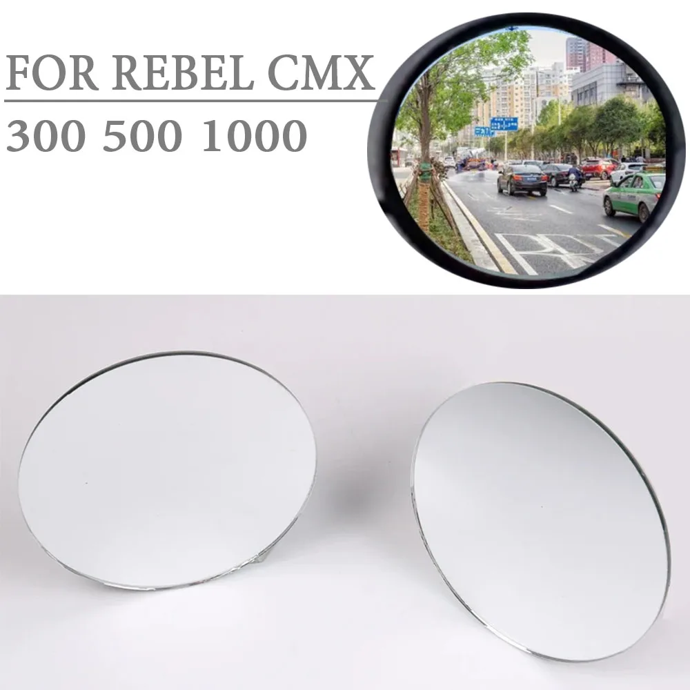 

For HONDA Rebel 1100 500 300 CMX 1100 500 300 CMX1100 CMX500 Convex Mirror Increase Rearview Mirrors View Vision Lens