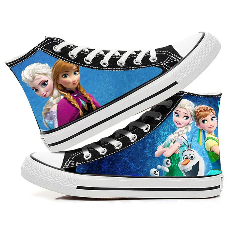 

Милые парусиновые туфли Disney для женщин и девочек «Холодное сердце», мягкая повседневная спортивная обувь, подарок подруге