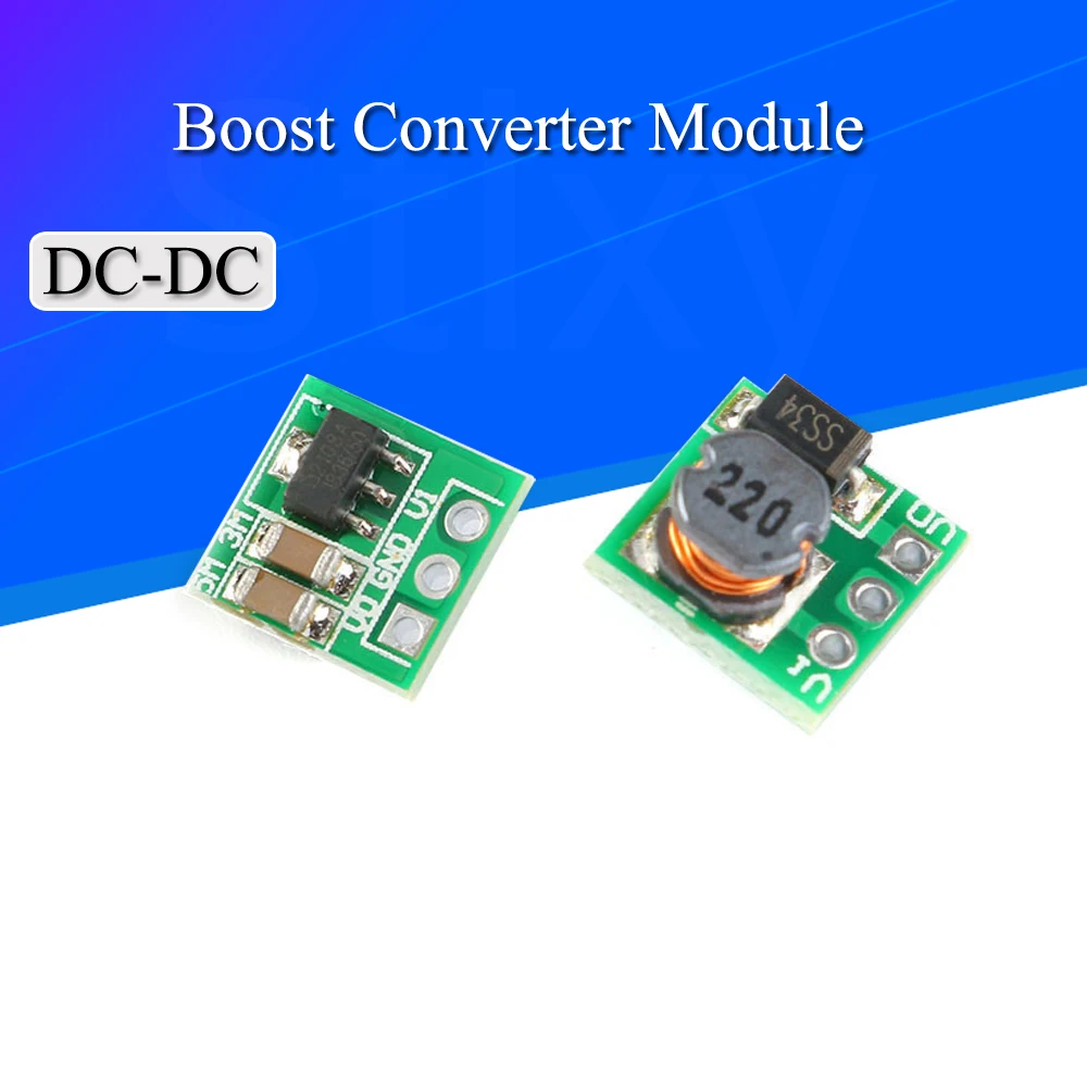 2PCS 0.9-5V To 5V DC-DC Step Up Power Supply Module Voltage Boost Converter Board 1.5V 1.8V 2.5V 3V 3.3V 3.7V 4.2V To 5V