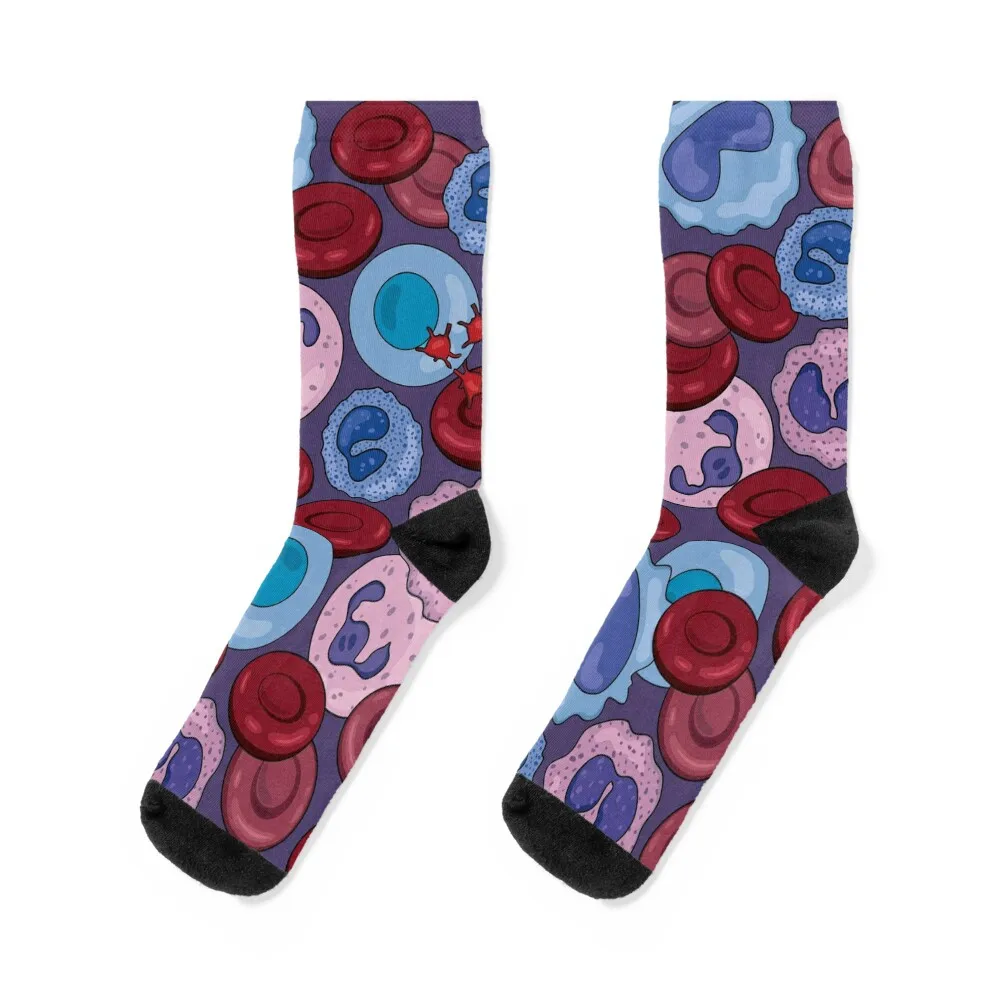 Hematology Blood Cells Medical Laboratory Scientist Design Socks winter Toe sports Socks Ladies Men's