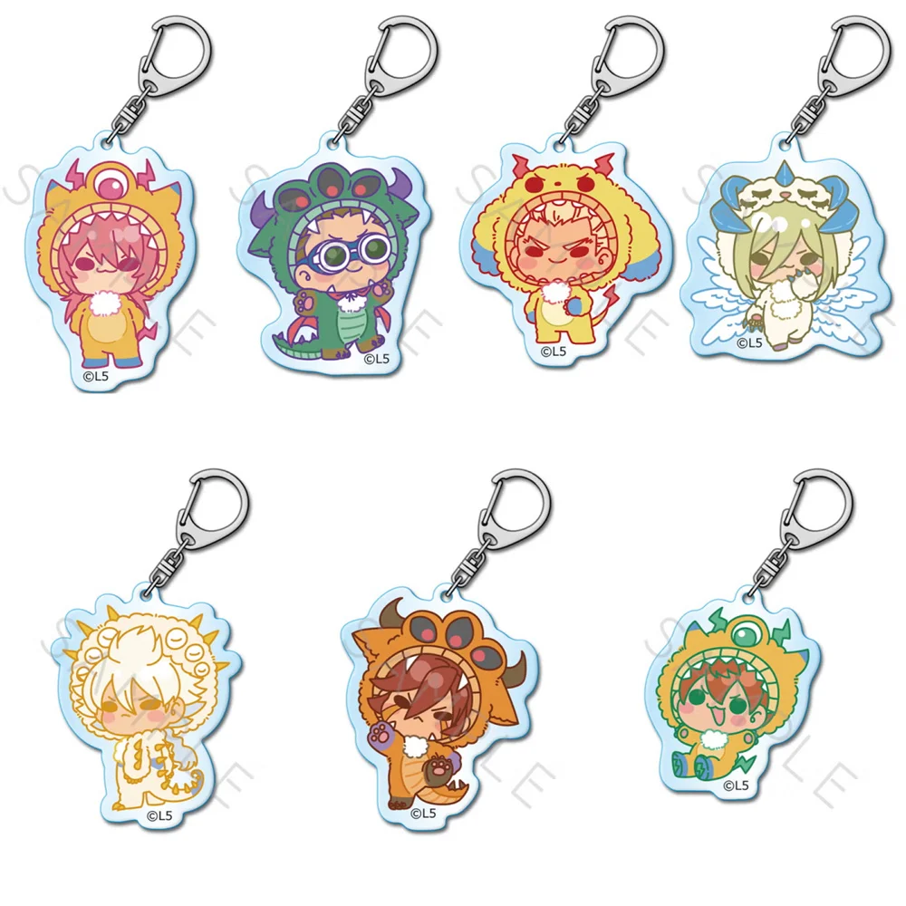 Anime Inazuma Eleven 6cm Model Keychain  Meguru Chigiri Hyoma Birthday Tabletop Decoration Christmas Gift
