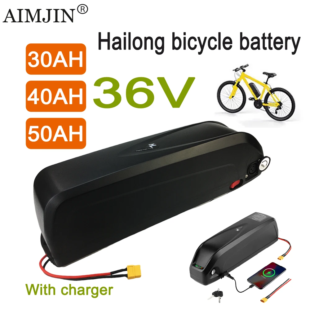 36V 30/40/50Ah For Hailong No. 1 High capacity newly upgraded BMS battery pack,Long lasting endurance，With charger