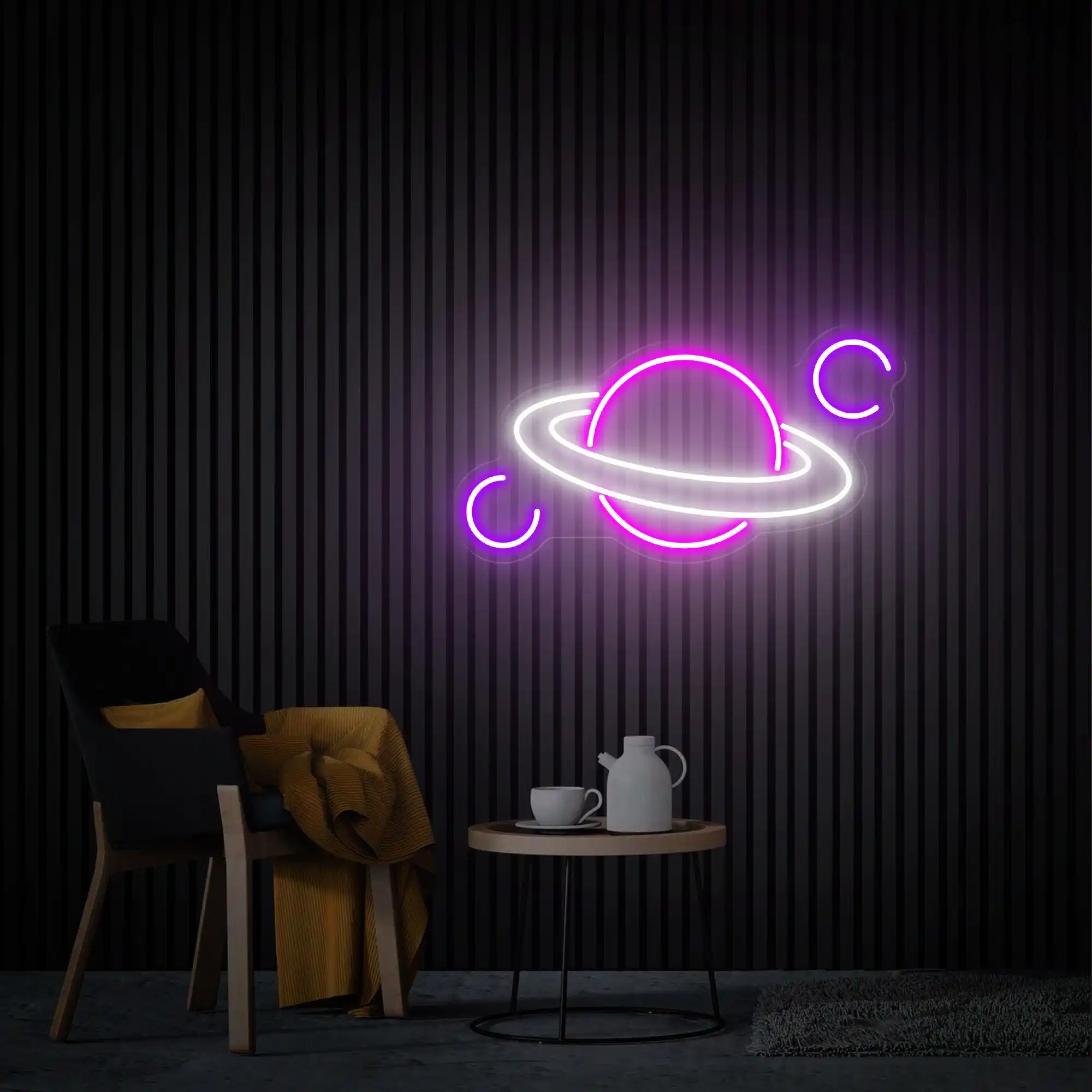 Planet Saturn Neon Sign Custom Planet Space Bedroom Wall Decor  Personalized Gift for Kids Bar Club Game Room Home Decor Office