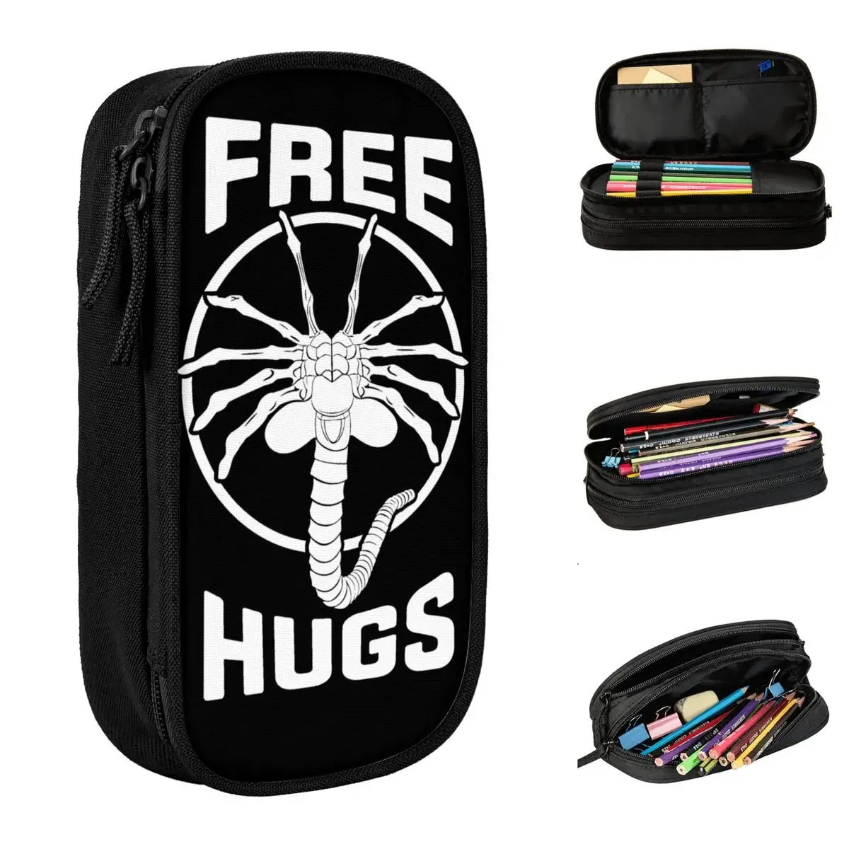 الحرة Facehugger العناق الغريبة رومولوس مقلمة مقلمة حامل قلم للطلاب حقيبة كبيرة اللوازم المدرسية الهدايا القرطاسية
