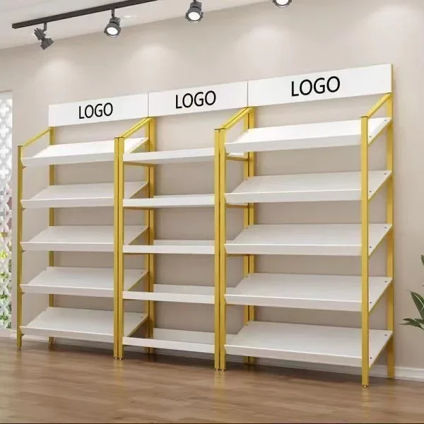 Shoe store shelf display rack Shopping mall gifts Makeup display rack Wine shirt bag Shoe rack Showcase