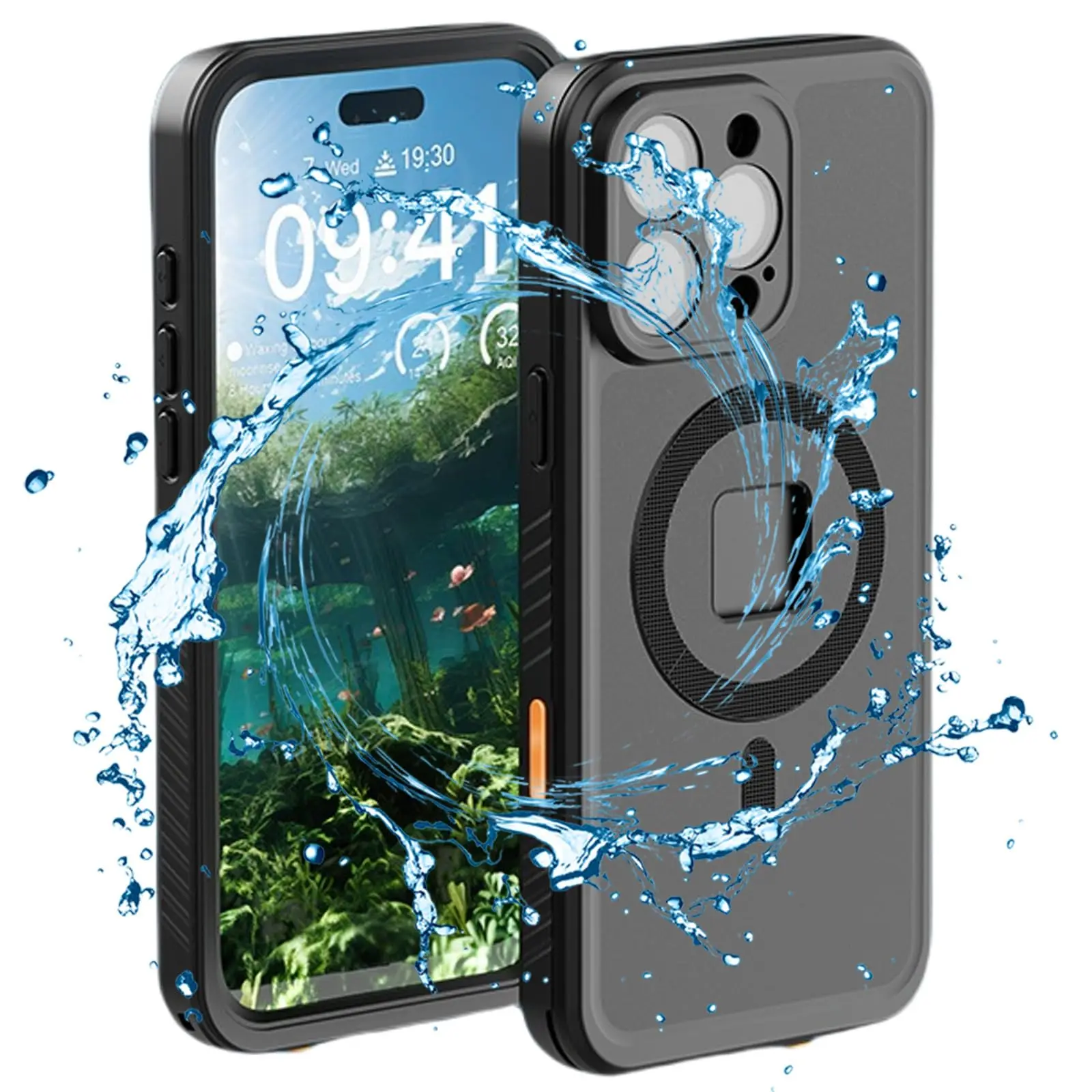 

Водонепроницаемый чехол для iPhone 16 Pro Max/16 Pro, совместимый с сертифицированным IP68 противоударным защитным чехлом для всего корпуса со встроенной защитой экрана