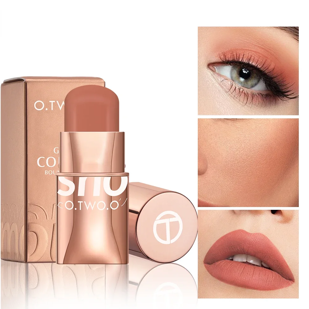 

Lipstick Blush Stick 3-in-1 Eyes Cheek and Lip Tint Buildable Waterproof Lightweight Cream Multi Stick Makeup for Women