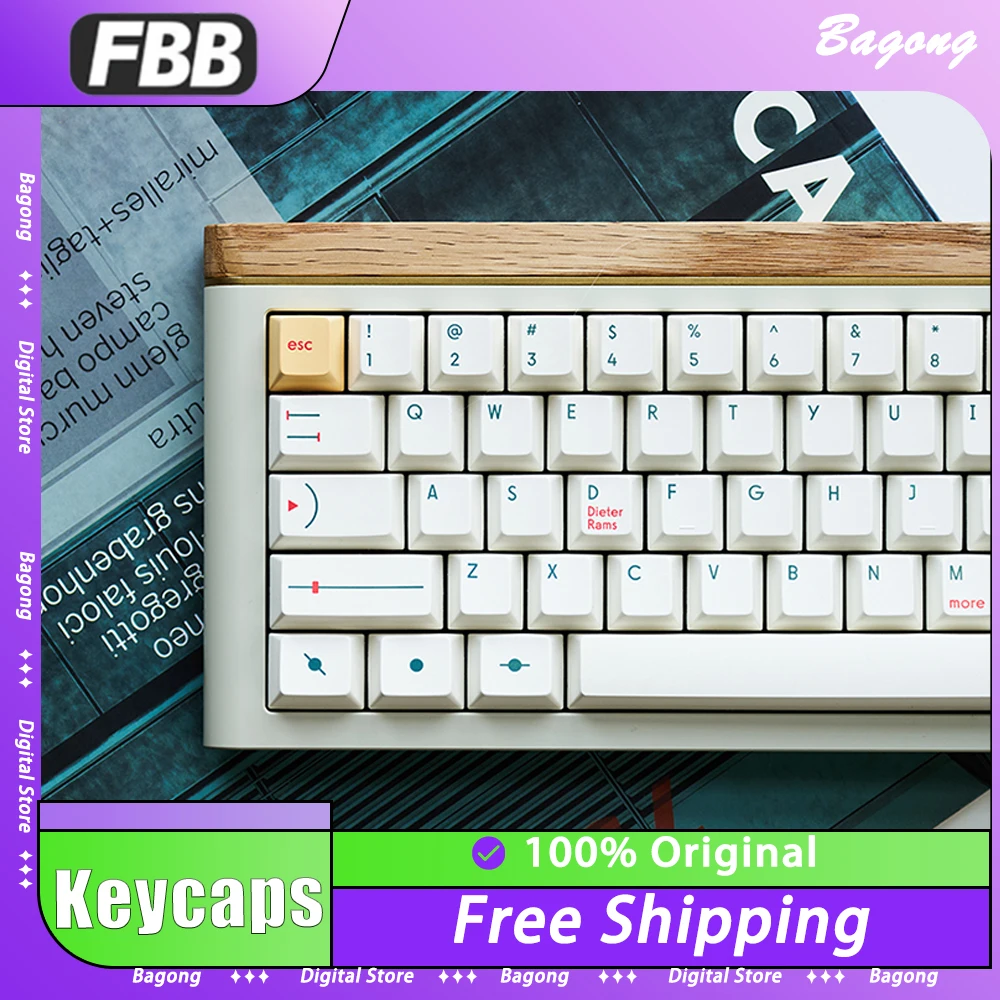 

FBB T52 Mechanical Keyboard Keycaps PBT Thermal Sublimation 152 Keys Keycap Set Personalized Pc Gamer Accessories Office Gifts