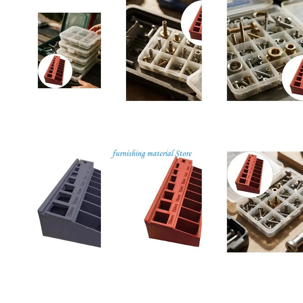 

Y5GD Screw Nut Planner Box Highlighting Reinforced PLA Structure And Customizable Labeling Structure