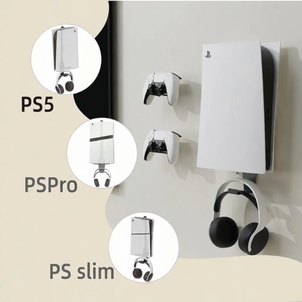 Gaming Console Setup - Wall Mount Bracket For PS5 Console